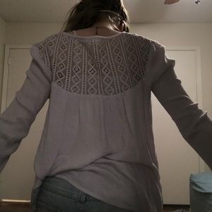 Lavender long sleeved shirt